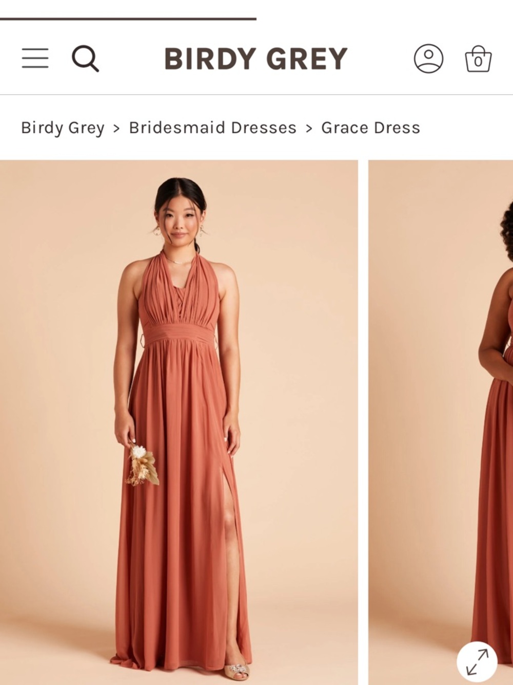 Birdy Grey Grace Convertible Dress in Terracotta